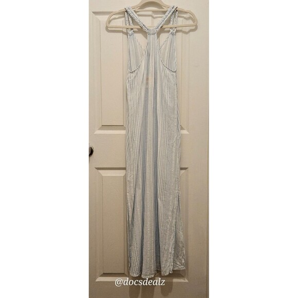 C & C California Summer Dress Blue and White Striped Size Small - Picture 2 of 7